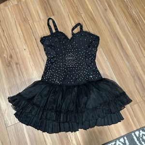 Tripp nyc | Dresses | Vintage Y2k Tripp Nyc Rhinestoned Black Tutu Corset  Dress With Adjustablestraps | Poshmark